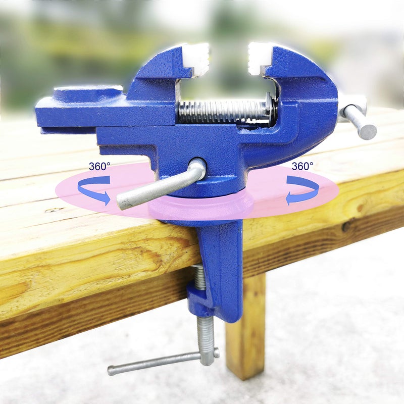 MYTEC Mini Home Vise, nylon jaws Clamp-On Vise, 2.0"" - Image 3